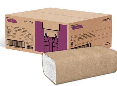 H170 WHITE SINGLE FOLD PAPER TOWEL1